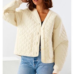 & Other Stories Quilted Bomber Jacket